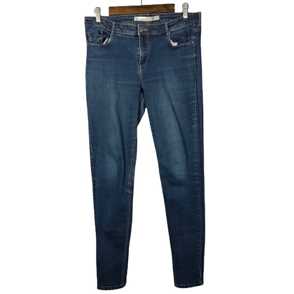 Zara Dark Wash High Rise Skinny Jeans‎ 10
